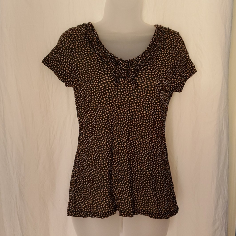 Merona semi-sheer short sleeve blouse